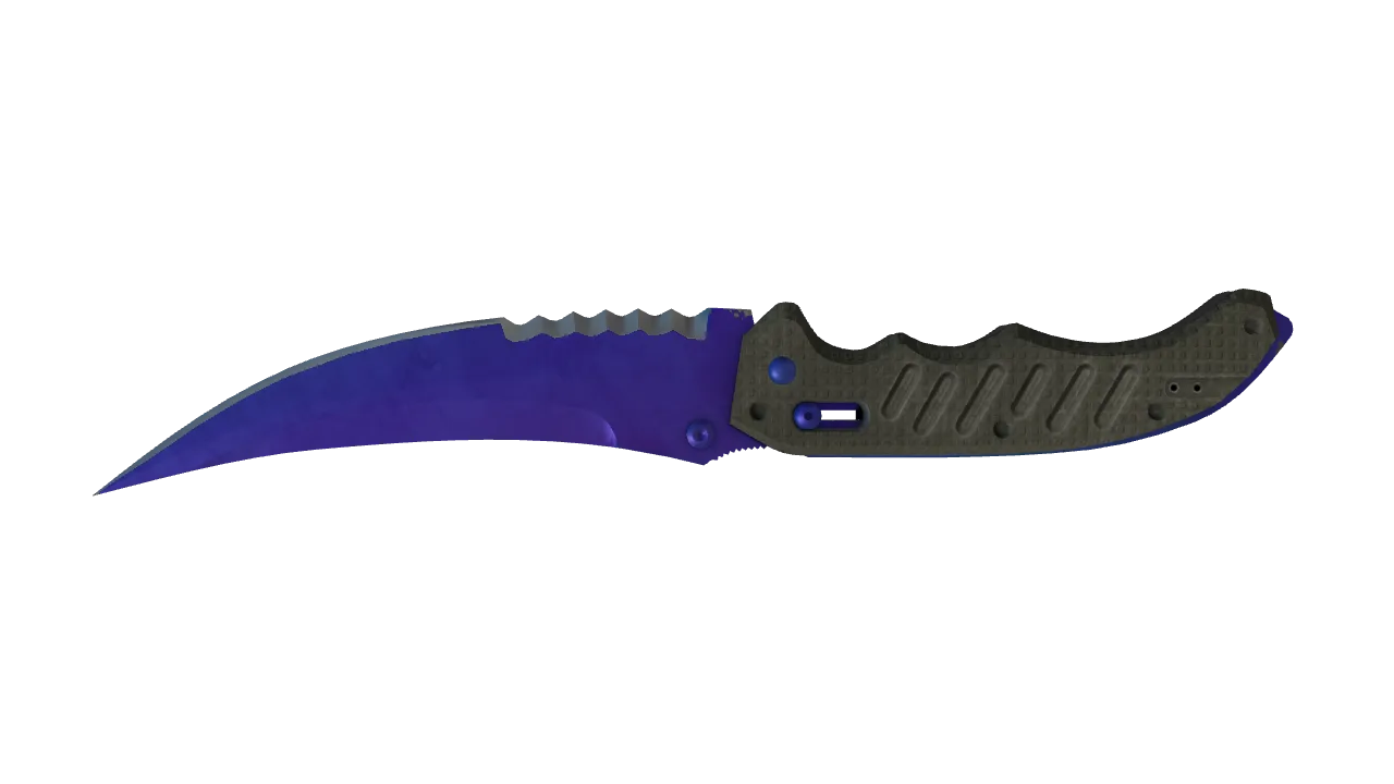 Flip Knife | Doppler (Sapphire) seed #364, back