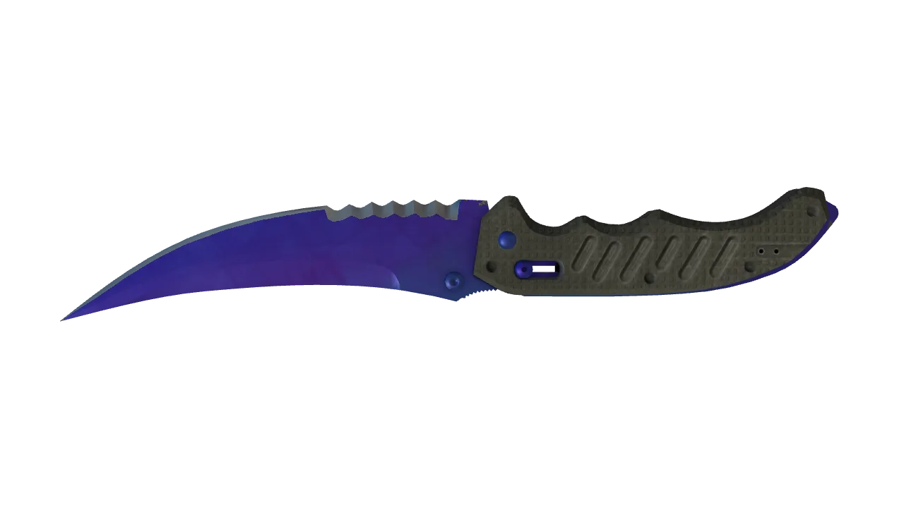 Flip Knife | Doppler (Sapphire) seed #400, back