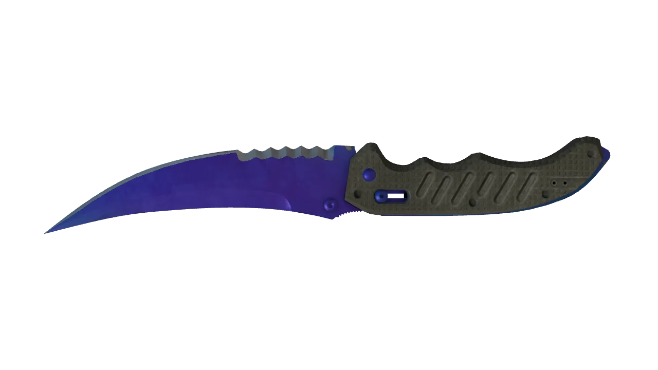 Flip Knife | Doppler (Sapphire) seed #446, back
