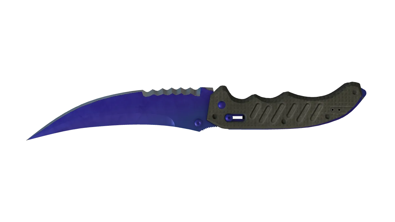 Flip Knife | Doppler (Sapphire) seed #453, back