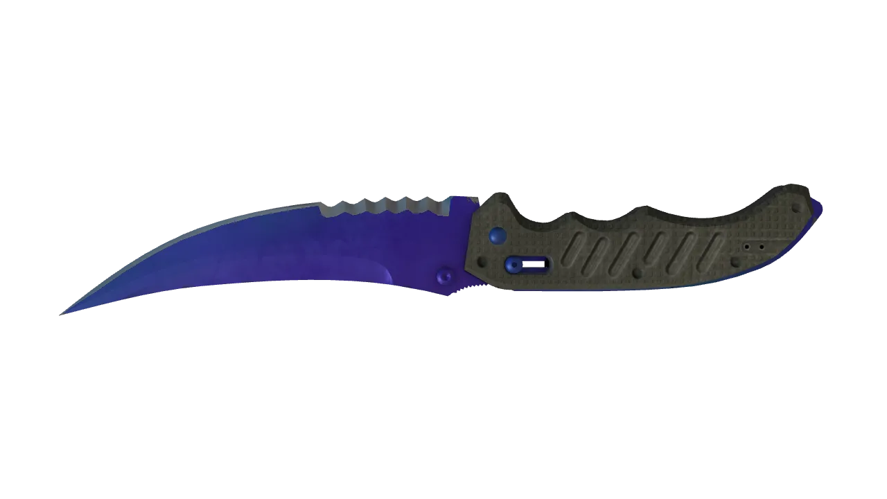 Flip Knife | Doppler (Sapphire) seed #485, back