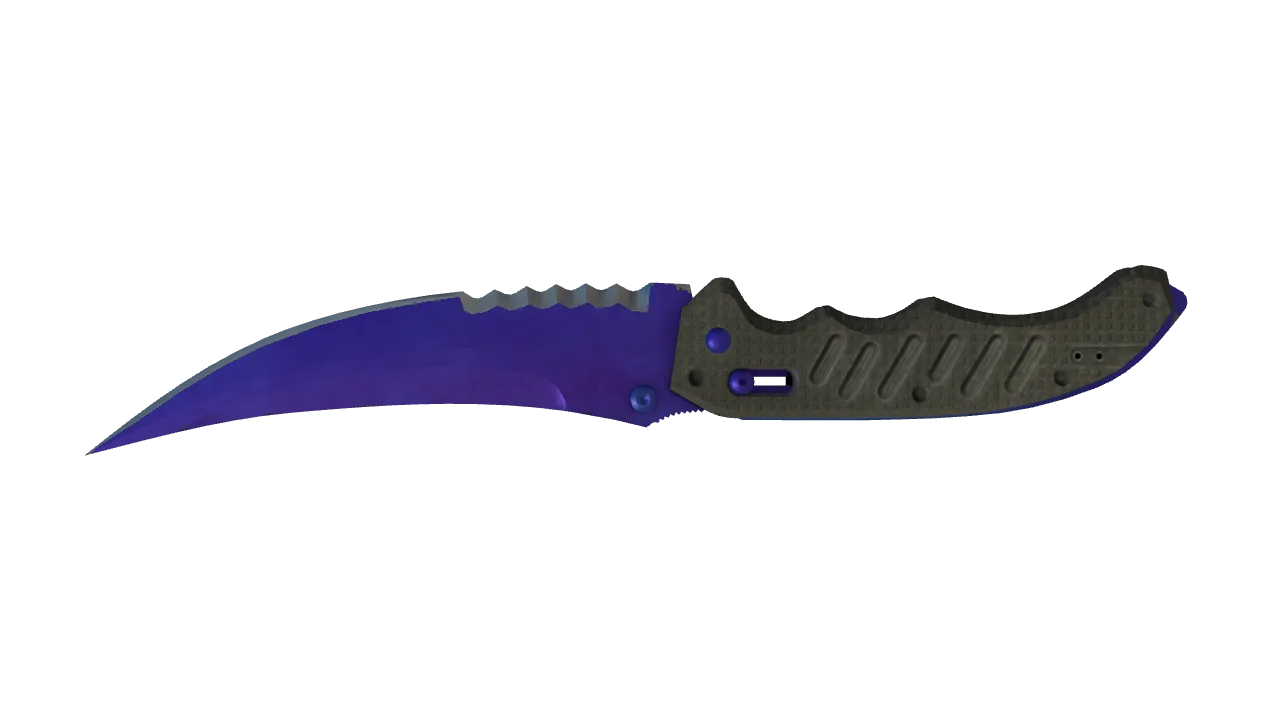 Flip Knife | Doppler (Sapphire) seed #489, back