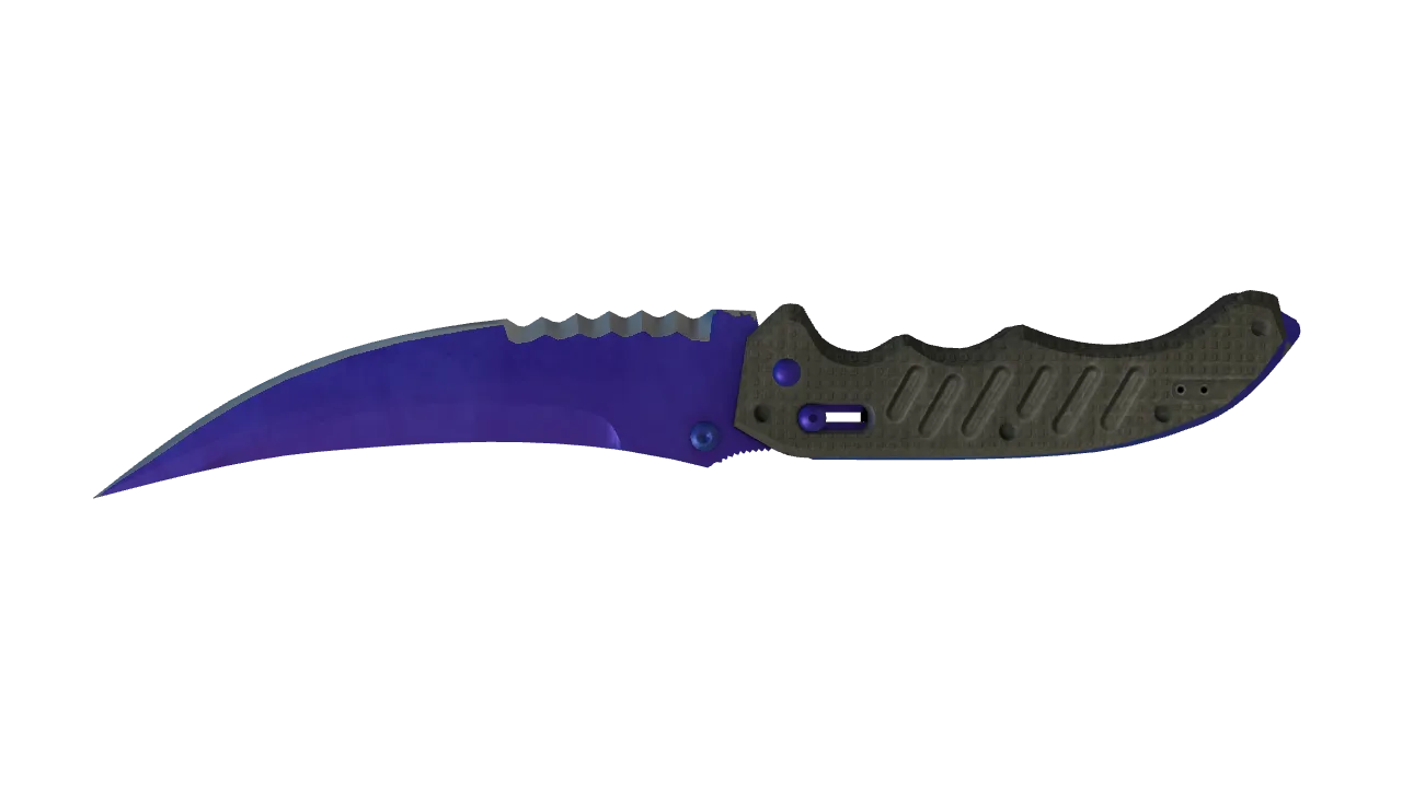Flip Knife | Doppler (Sapphire) seed #547, back