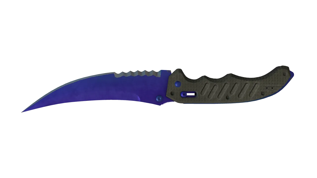 Flip Knife | Doppler (Sapphire) seed #569, back