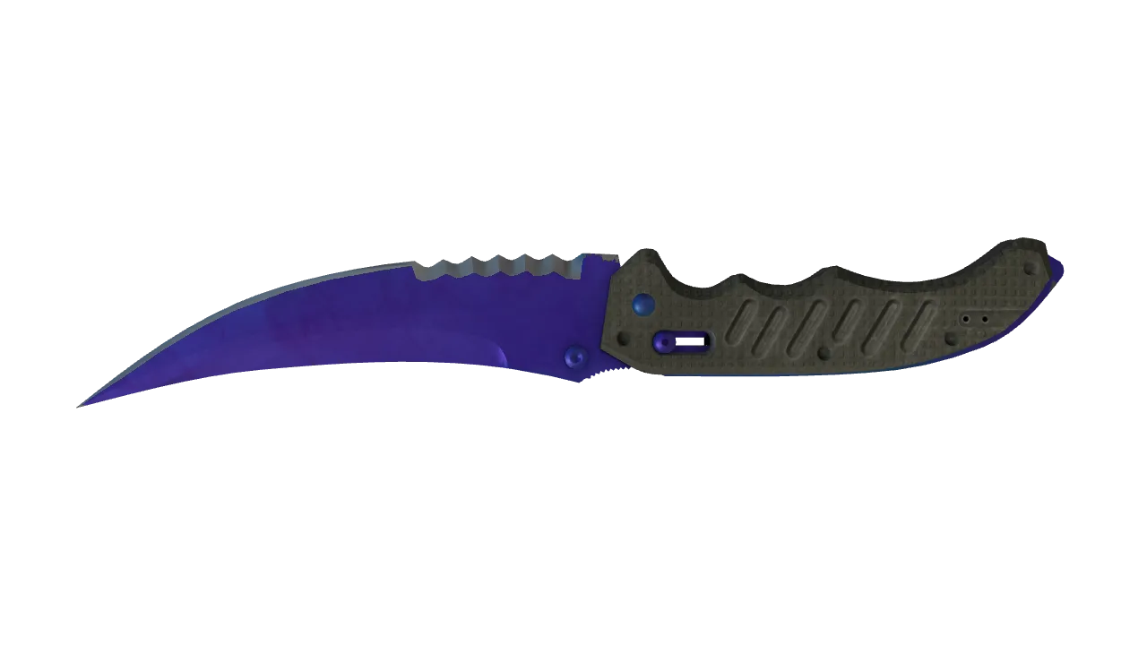Flip Knife | Doppler (Sapphire) seed #573, back