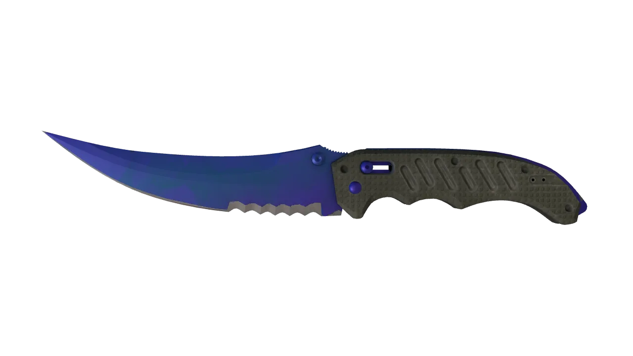 Flip Knife | Doppler (Sapphire) seed #588, front