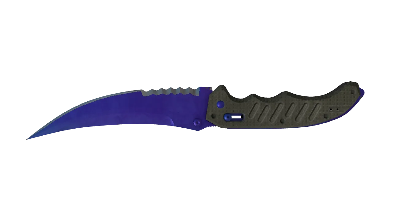 Flip Knife | Doppler (Sapphire) seed #596, back