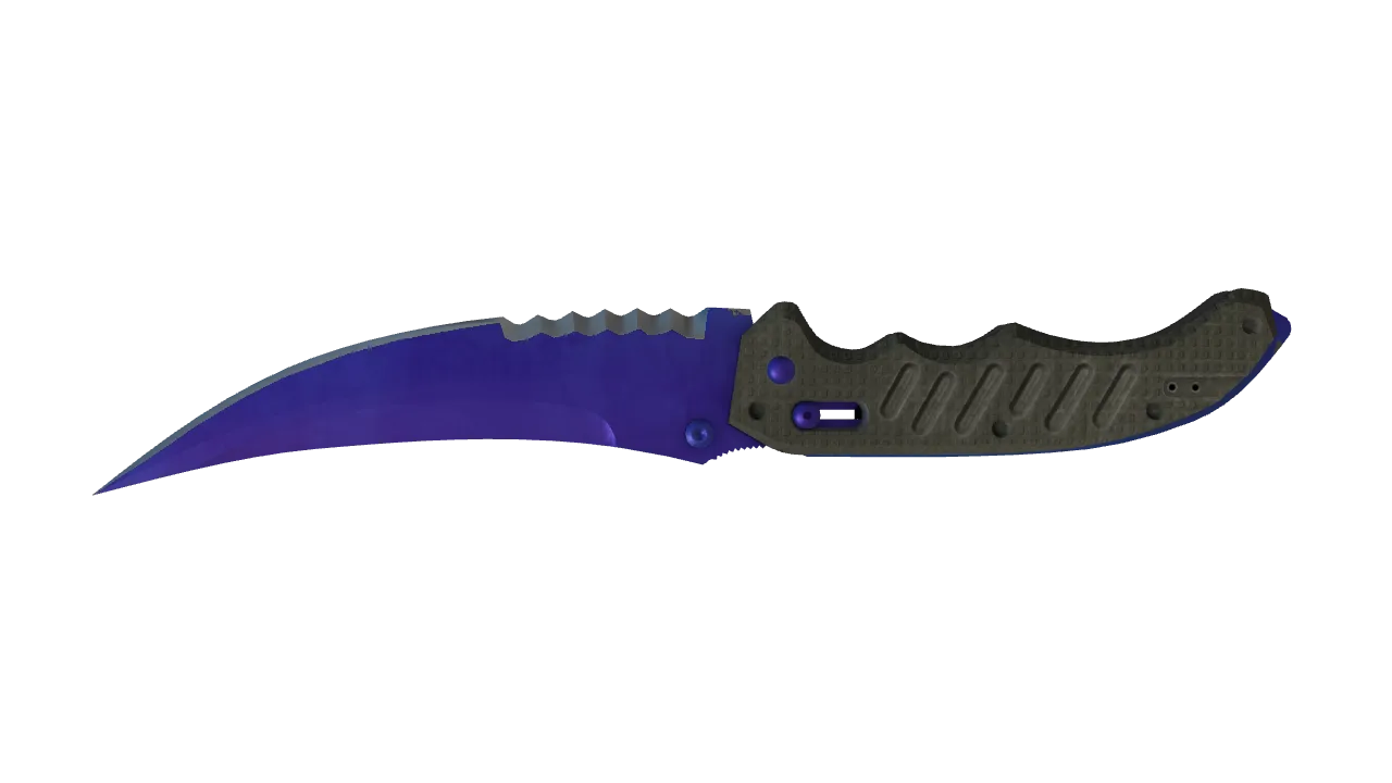 Flip Knife | Doppler (Sapphire) seed #598, back