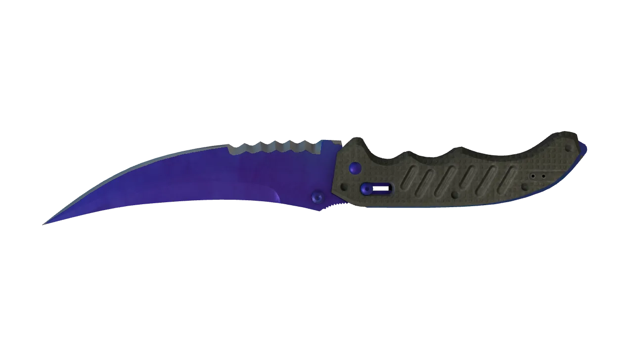 Flip Knife | Doppler (Sapphire) seed #645, back