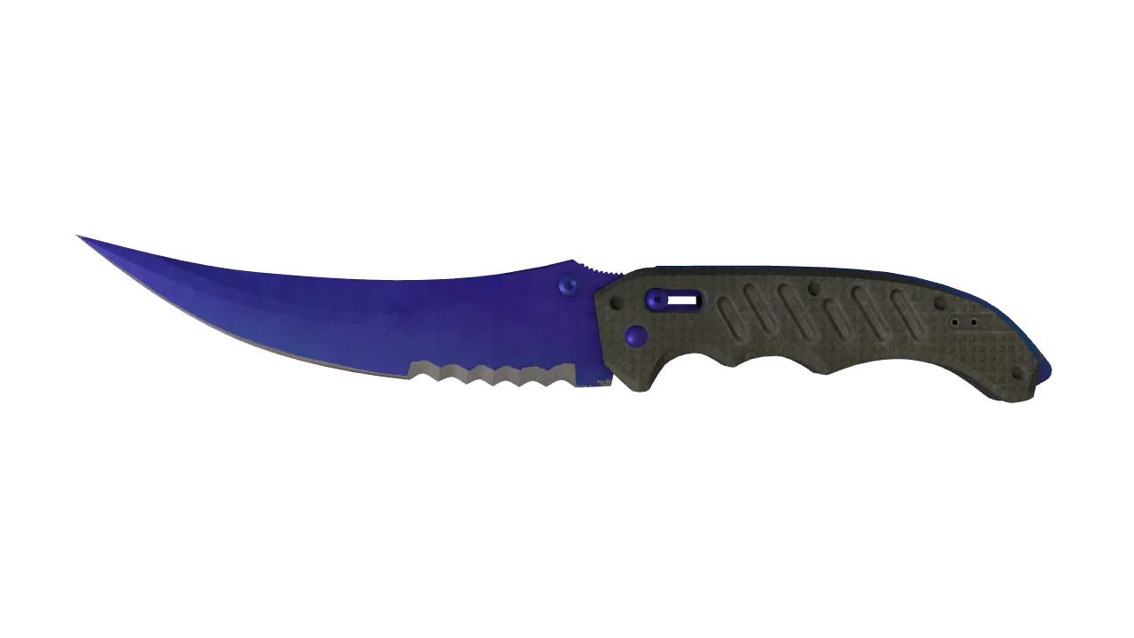 Flip Knife | Doppler (Sapphire) seed #658, front