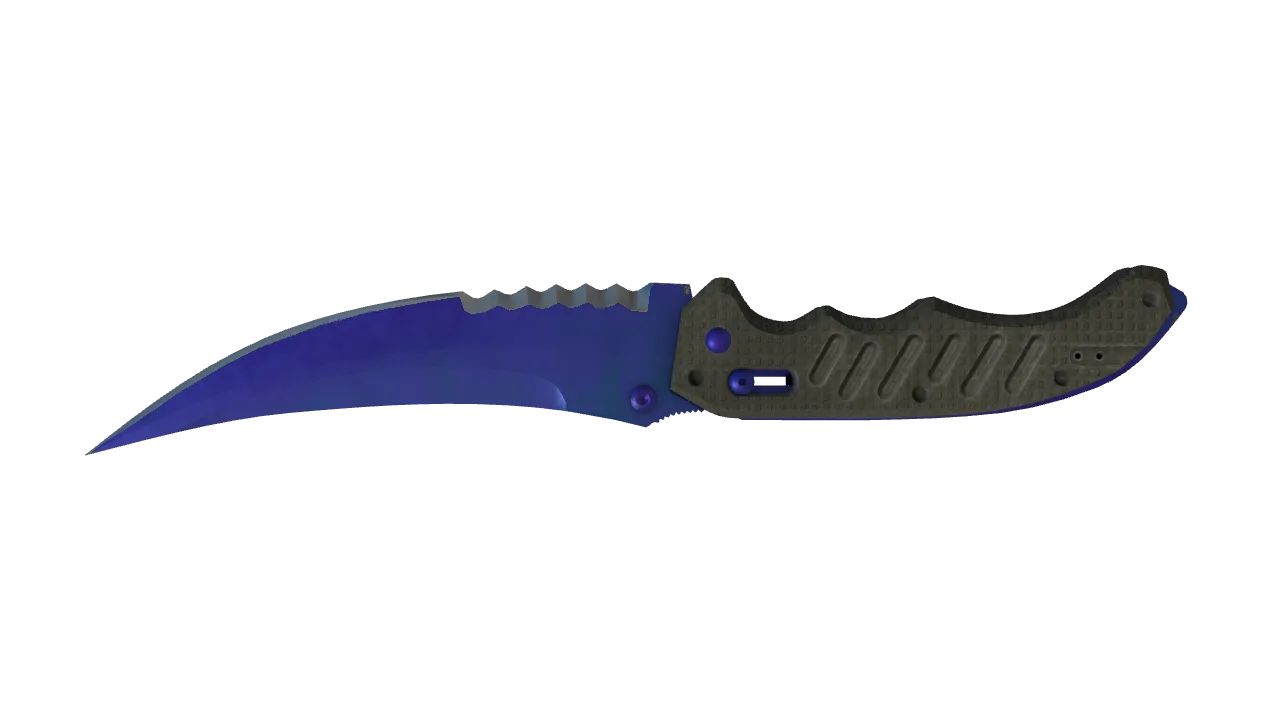 Flip Knife | Doppler (Sapphire) seed #661, back