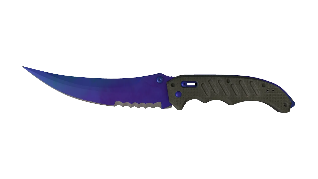 Flip Knife | Doppler (Sapphire) seed #661, front