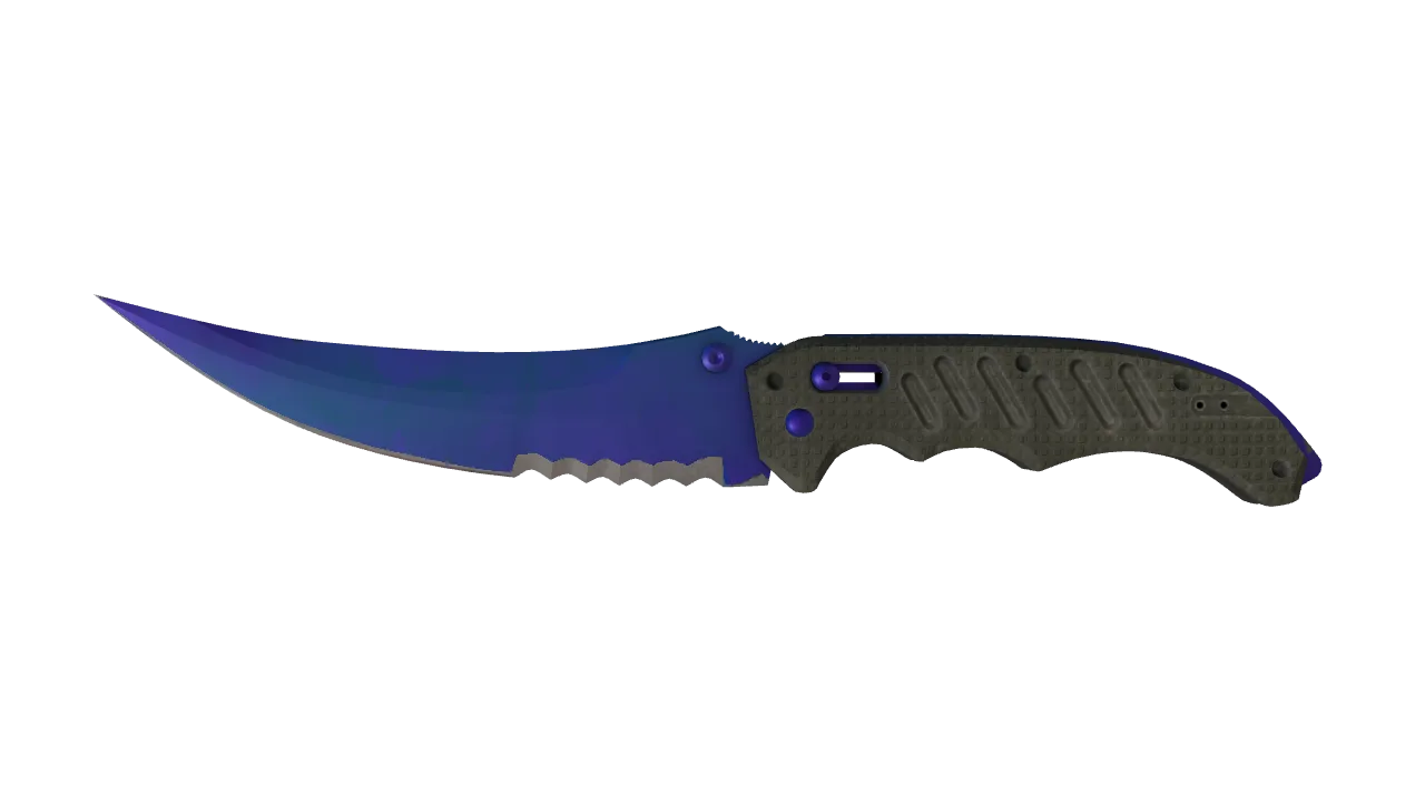 Flip Knife | Doppler (Sapphire) seed #667, front