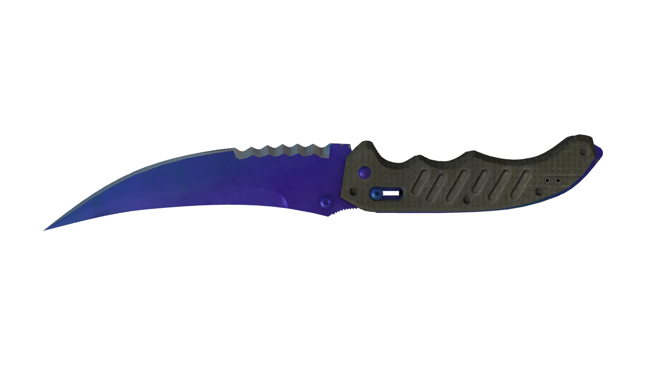 Flip Knife | Doppler (Sapphire) seed #674, back