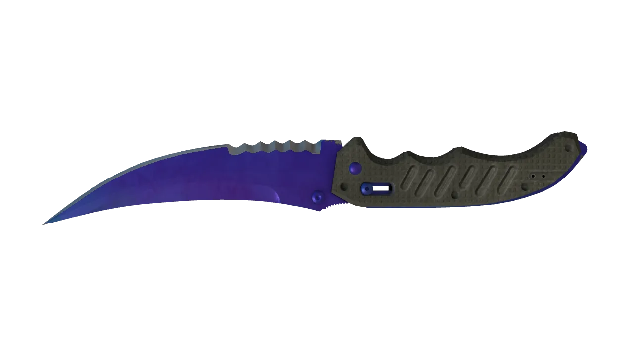Flip Knife | Doppler (Sapphire) seed #678, back