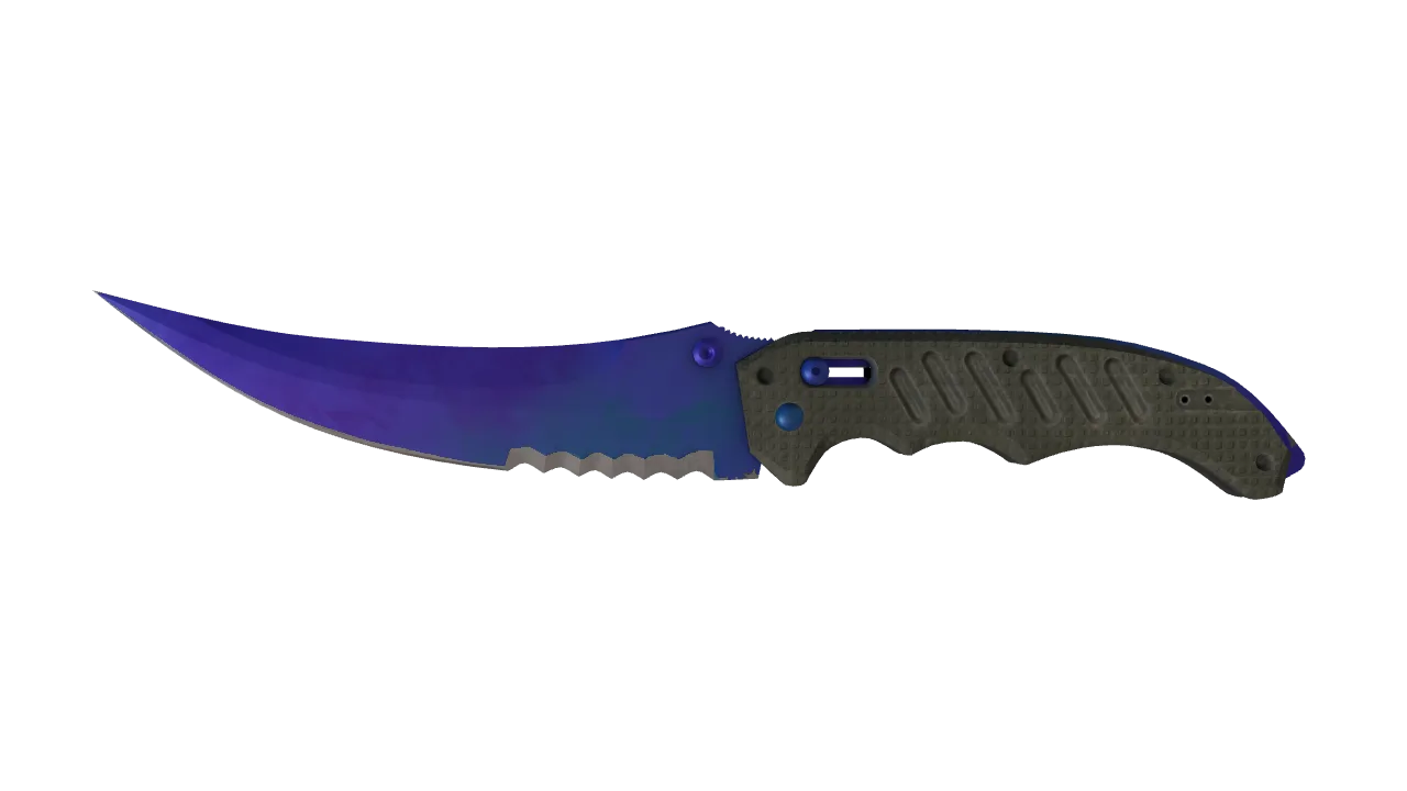 Flip Knife | Doppler (Sapphire) seed #691, front