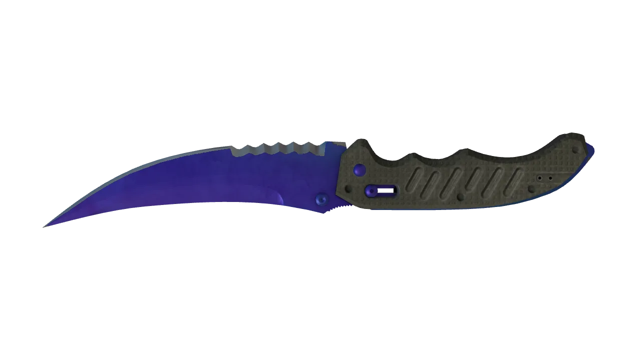 Flip Knife | Doppler (Sapphire) seed #709, back