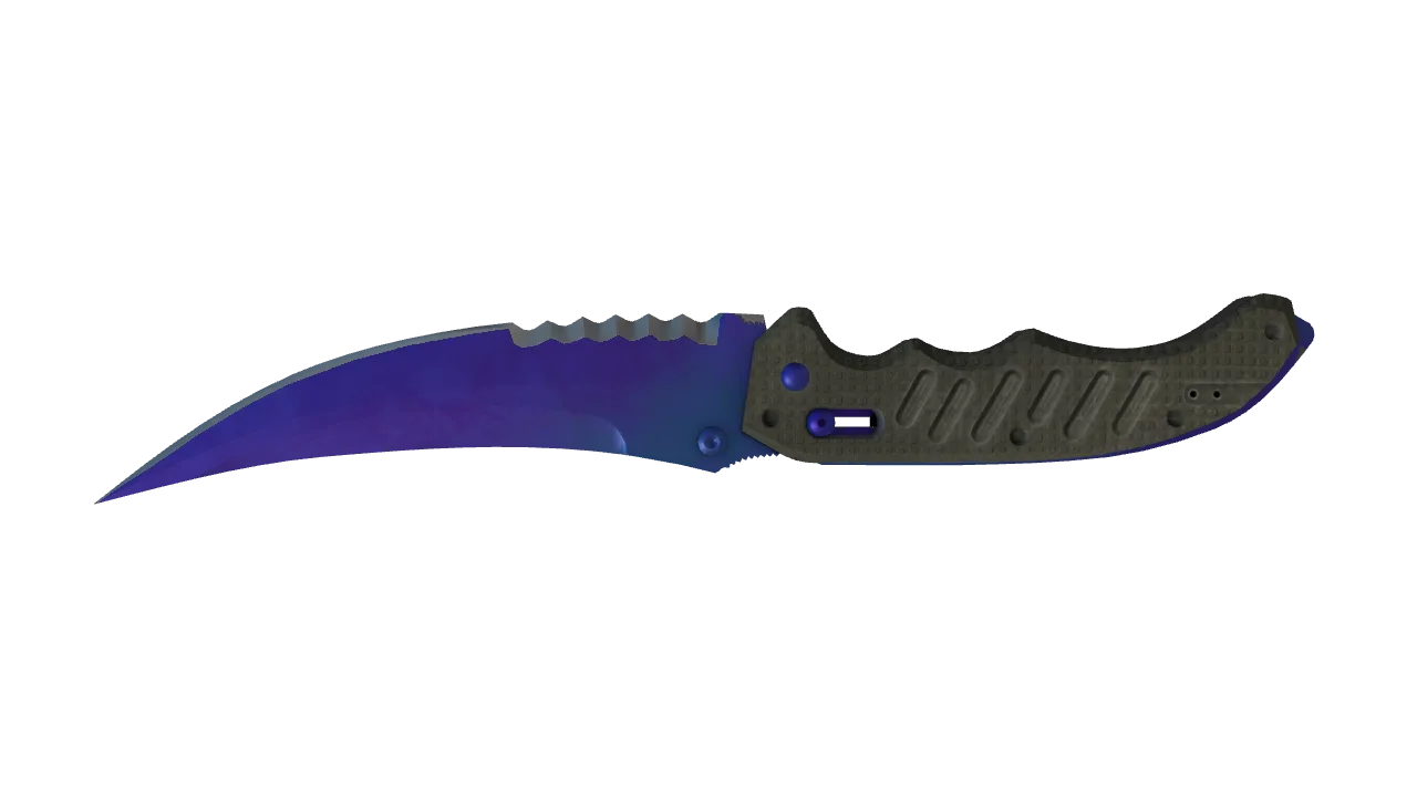 Flip Knife | Doppler (Sapphire) seed #71, back