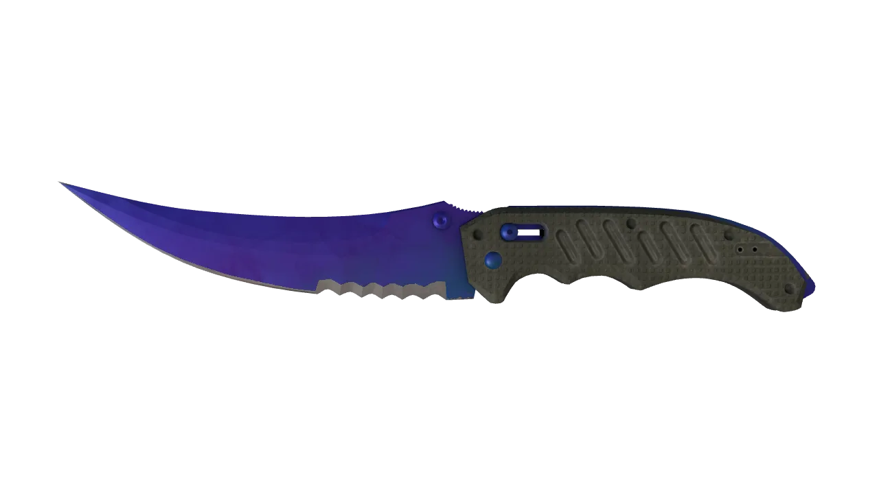Flip Knife | Doppler (Sapphire) seed #717, front