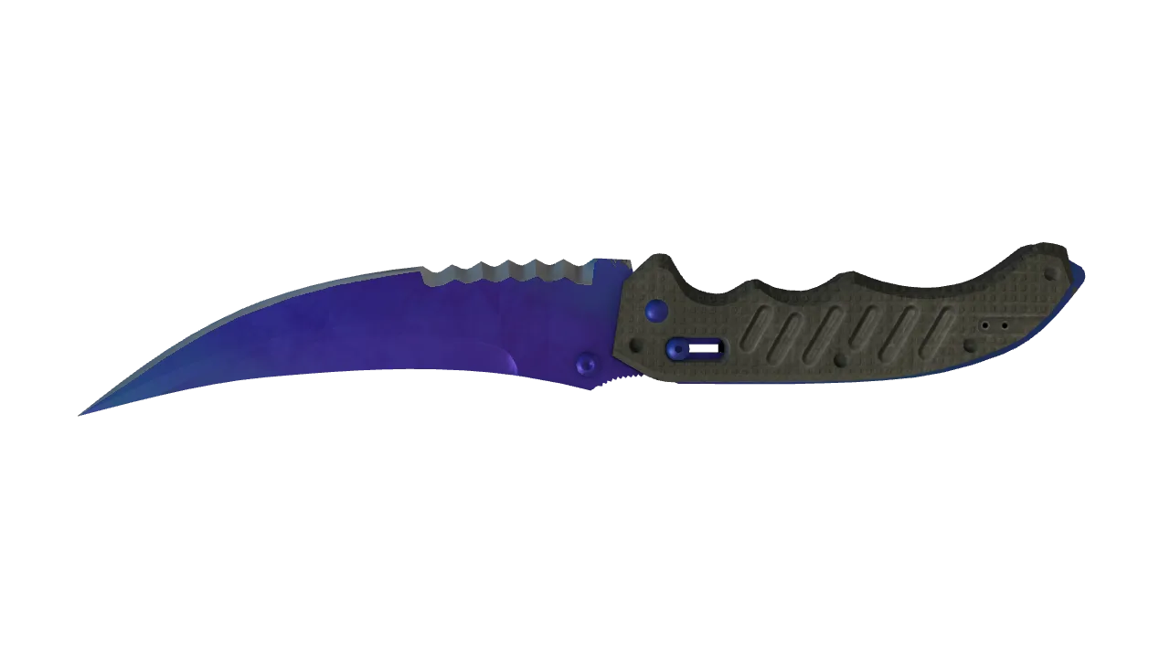 Flip Knife | Doppler (Sapphire) seed #719, back