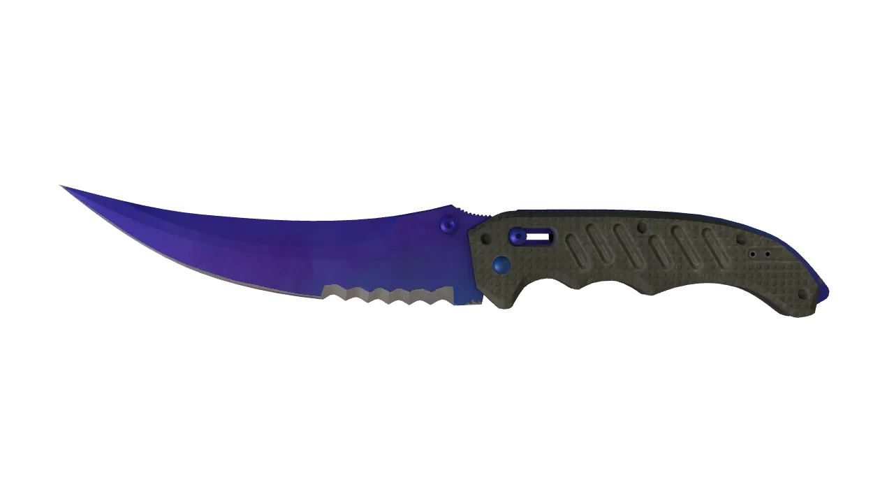 Flip Knife | Doppler (Sapphire) seed #723, front