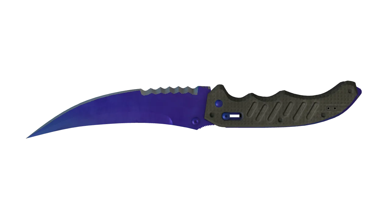 Flip Knife | Doppler (Sapphire) seed #740, back