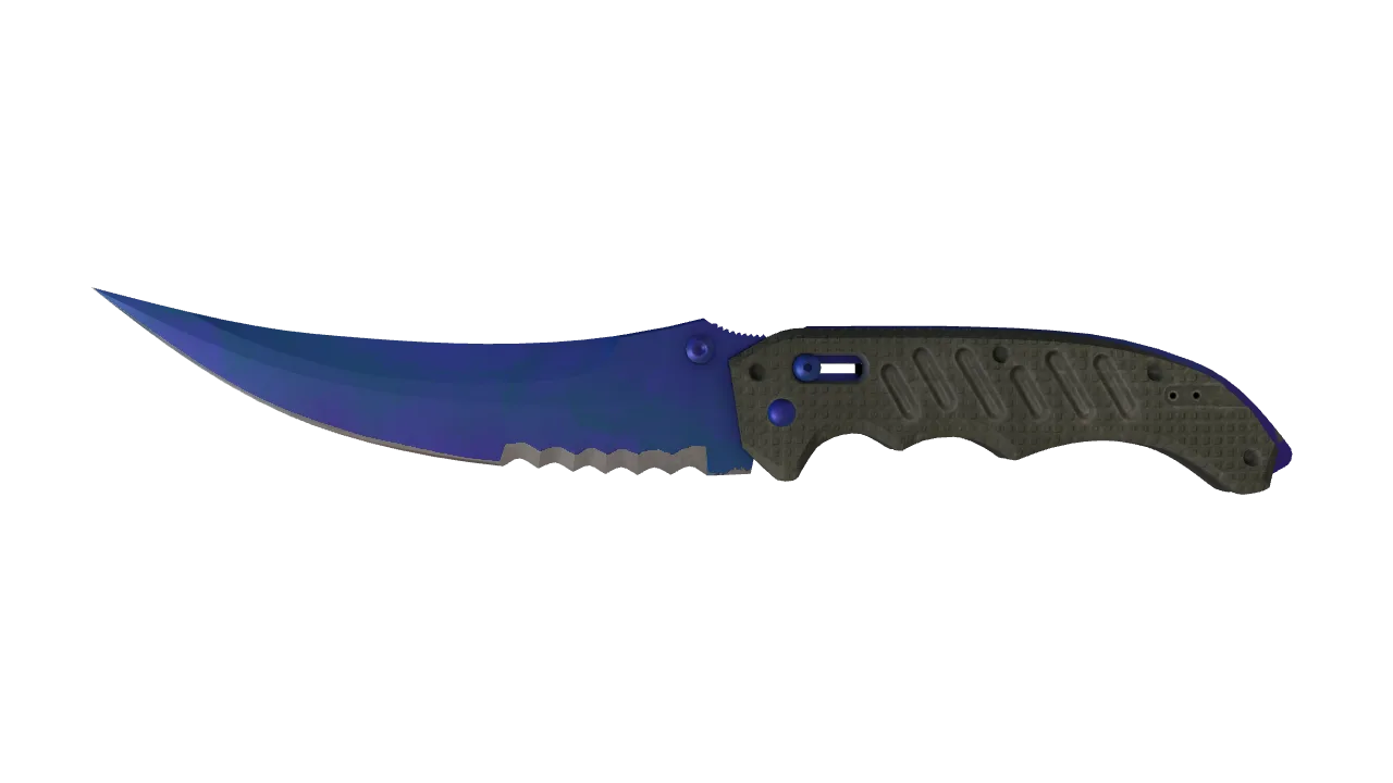 Flip Knife | Doppler (Sapphire) seed #740, front
