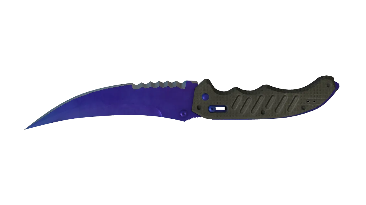 Flip Knife | Doppler (Sapphire) seed #757, back