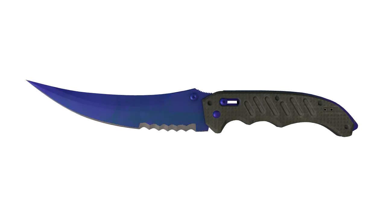 Flip Knife | Doppler (Sapphire) seed #760, front