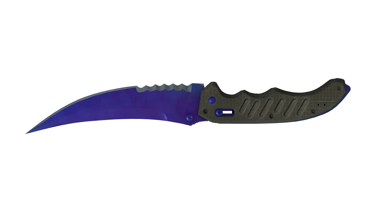 Flip Knife | Doppler (Sapphire) seed #774, back