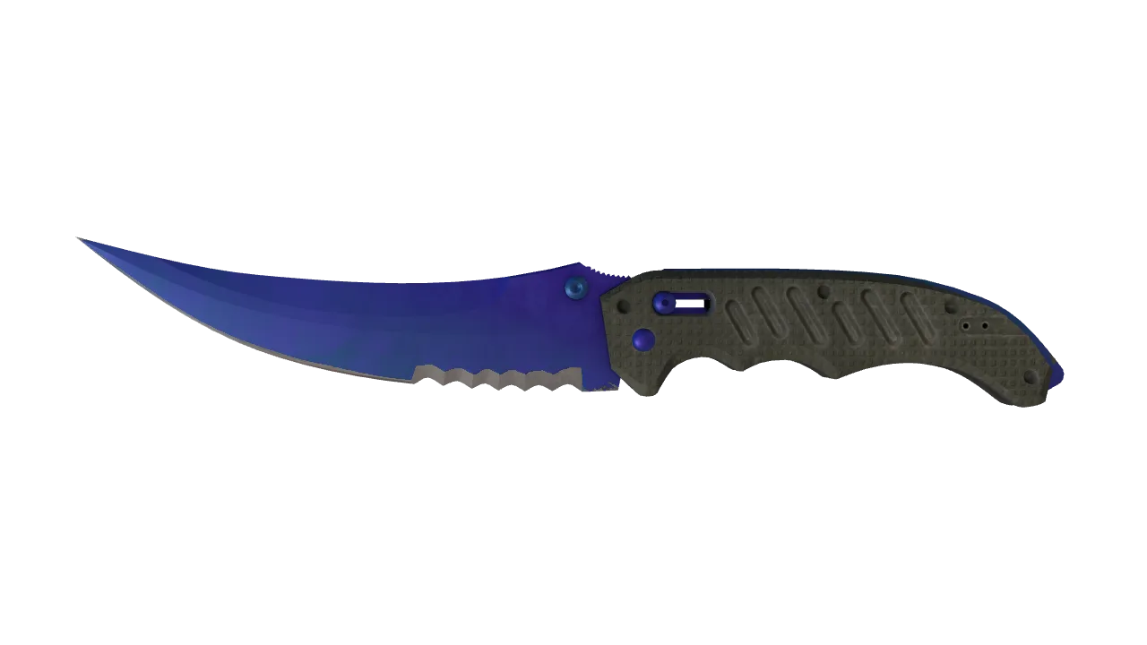Flip Knife | Doppler (Sapphire) seed #774, front