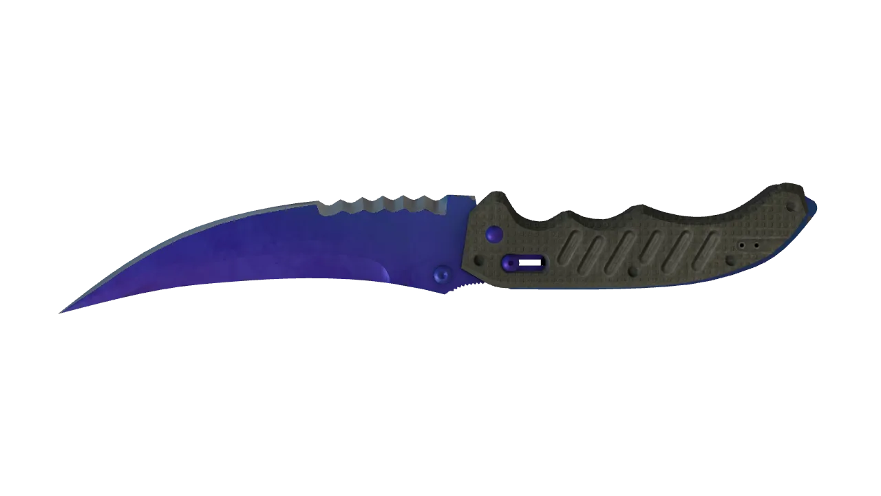 Flip Knife | Doppler (Sapphire) seed #776, back