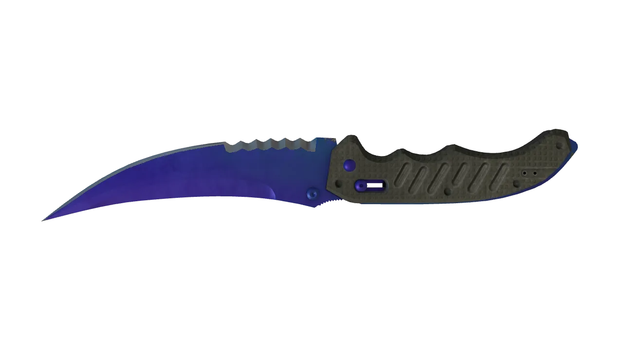 Flip Knife | Doppler (Sapphire) seed #783, back