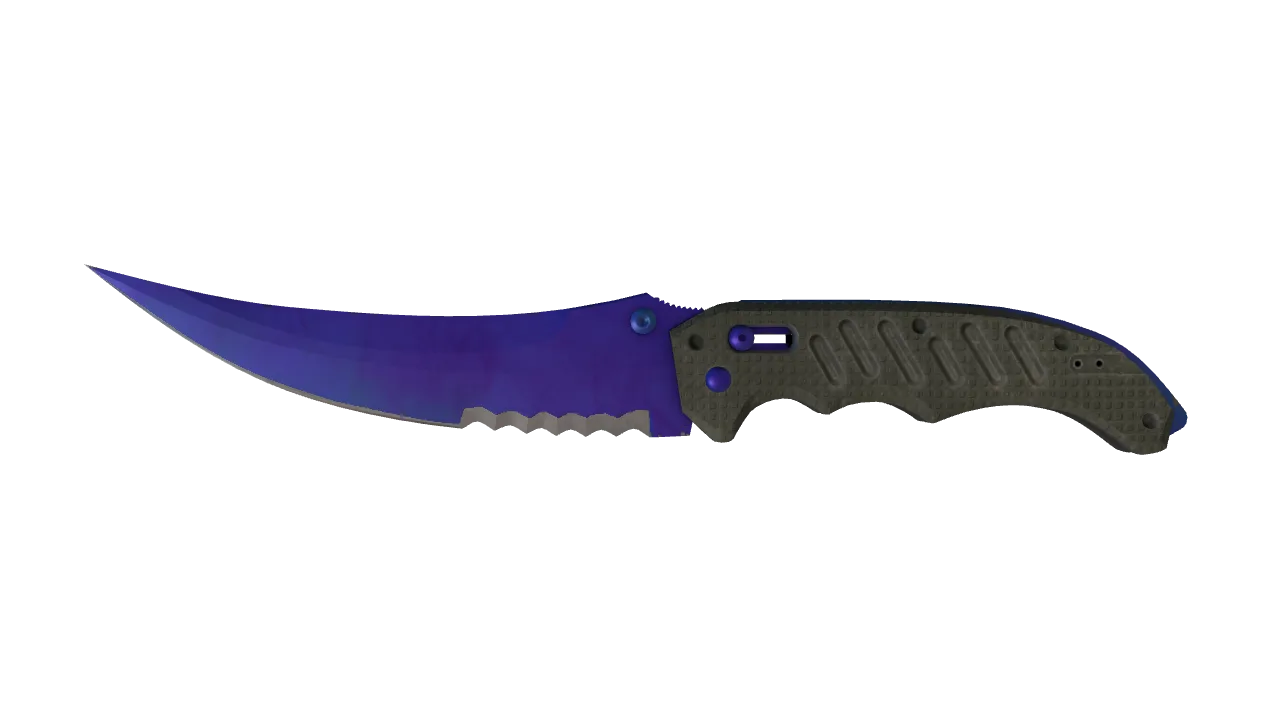 Flip Knife | Doppler (Sapphire) seed #783, front