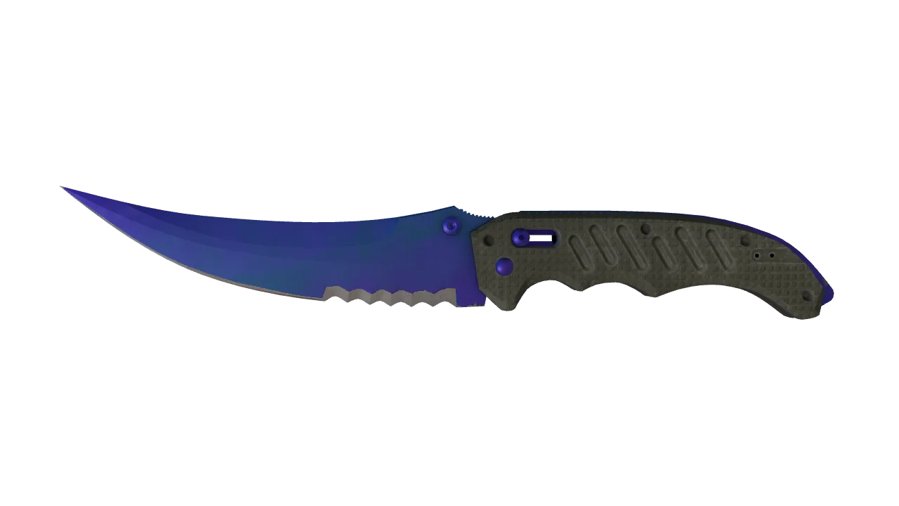 Flip Knife | Doppler (Sapphire) seed #801, front