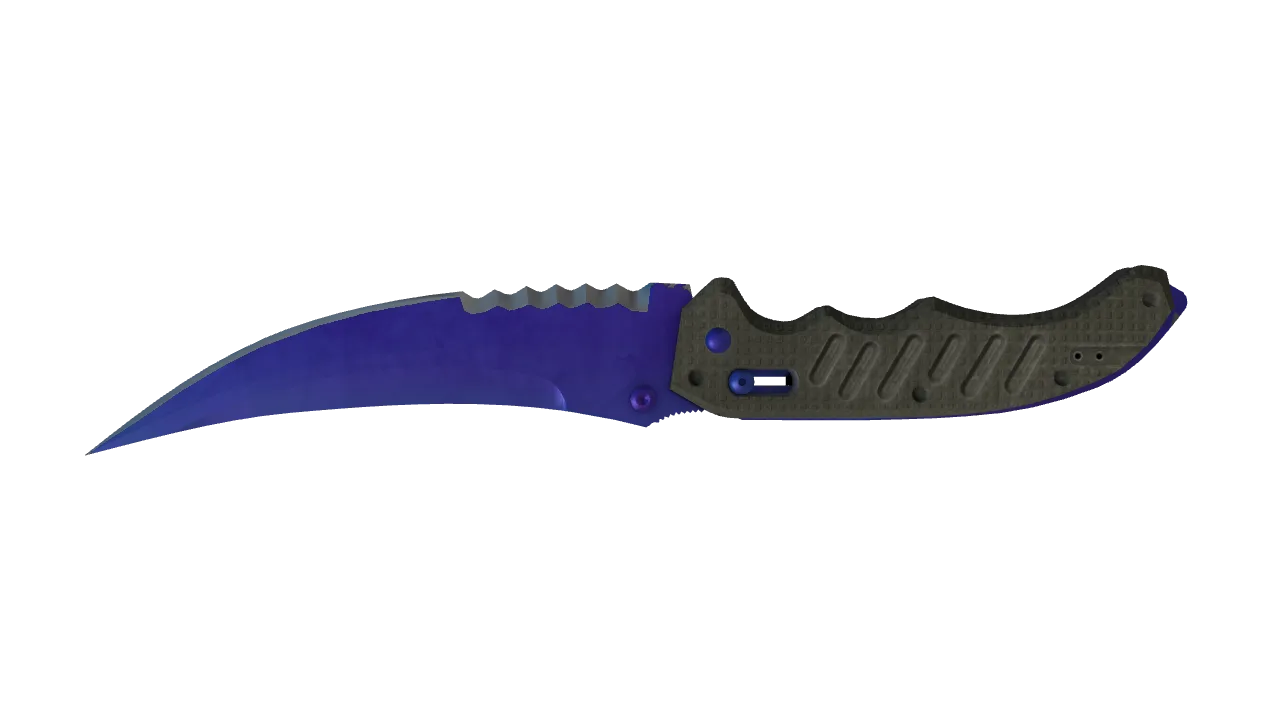Flip Knife | Doppler (Sapphire) seed #802, back