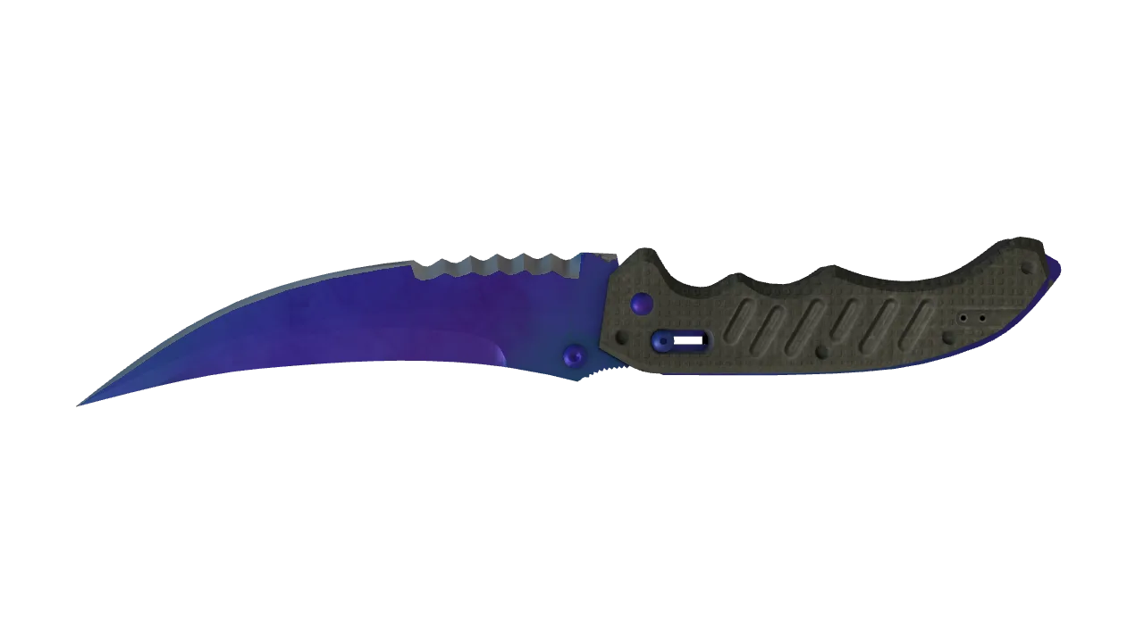 Flip Knife | Doppler (Sapphire) seed #810, back