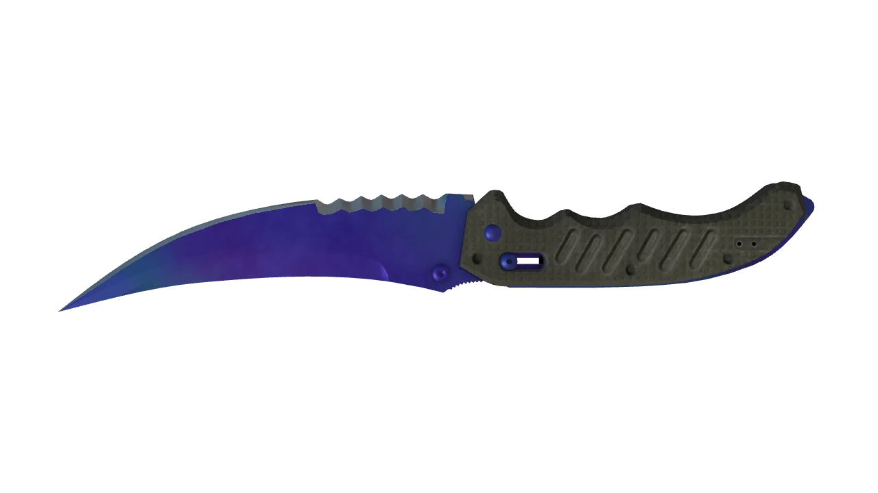 Flip Knife | Doppler (Sapphire) seed #816, back