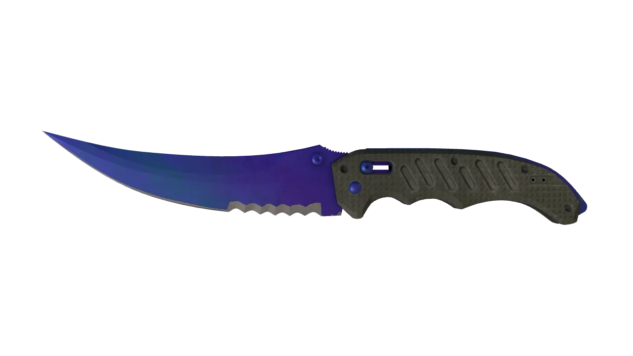 Flip Knife | Doppler (Sapphire) seed #816, front