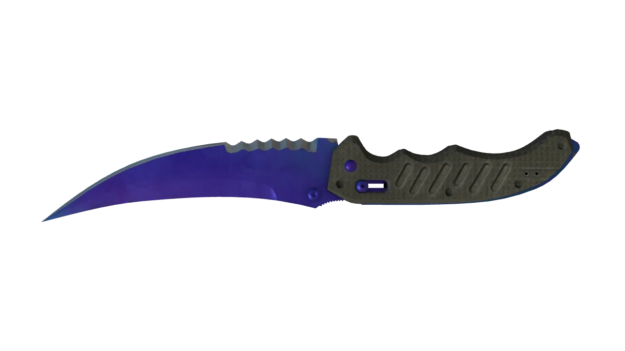 Flip Knife | Doppler (Sapphire) seed #820, back