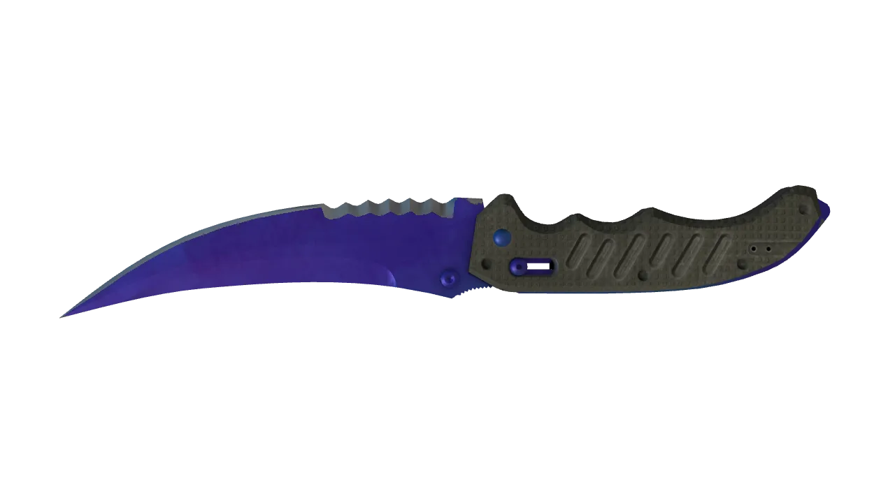 Flip Knife | Doppler (Sapphire) seed #829, back