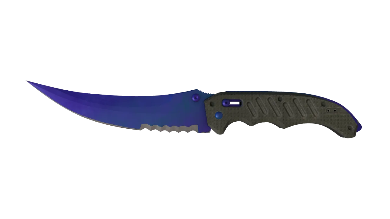 Flip Knife | Doppler (Sapphire) seed #829, front