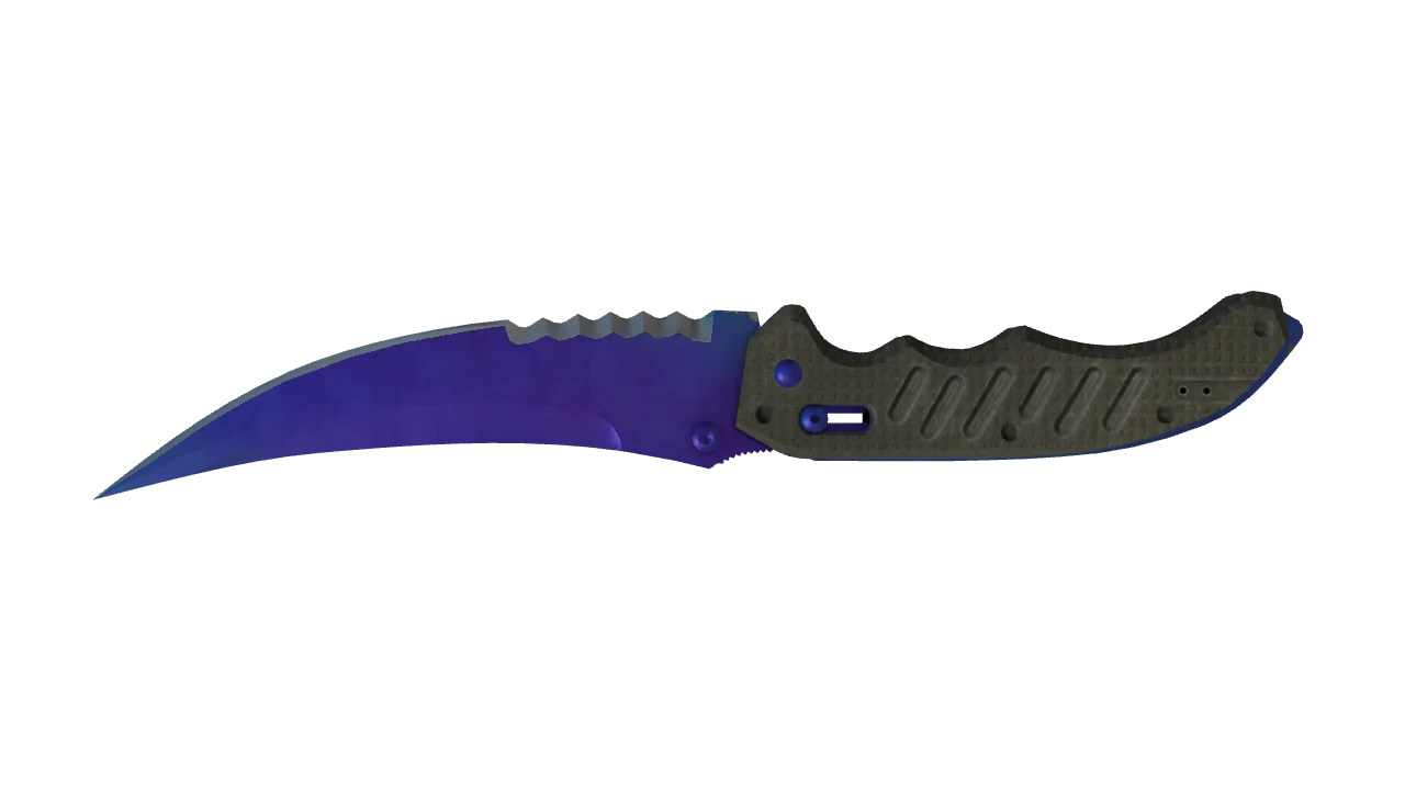 Flip Knife | Doppler (Sapphire) seed #860, back