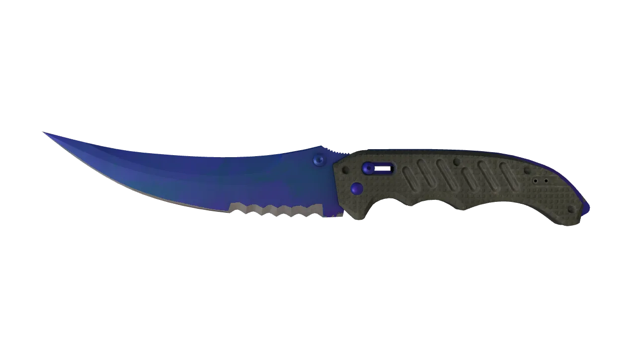 Flip Knife | Doppler (Sapphire) seed #884, front