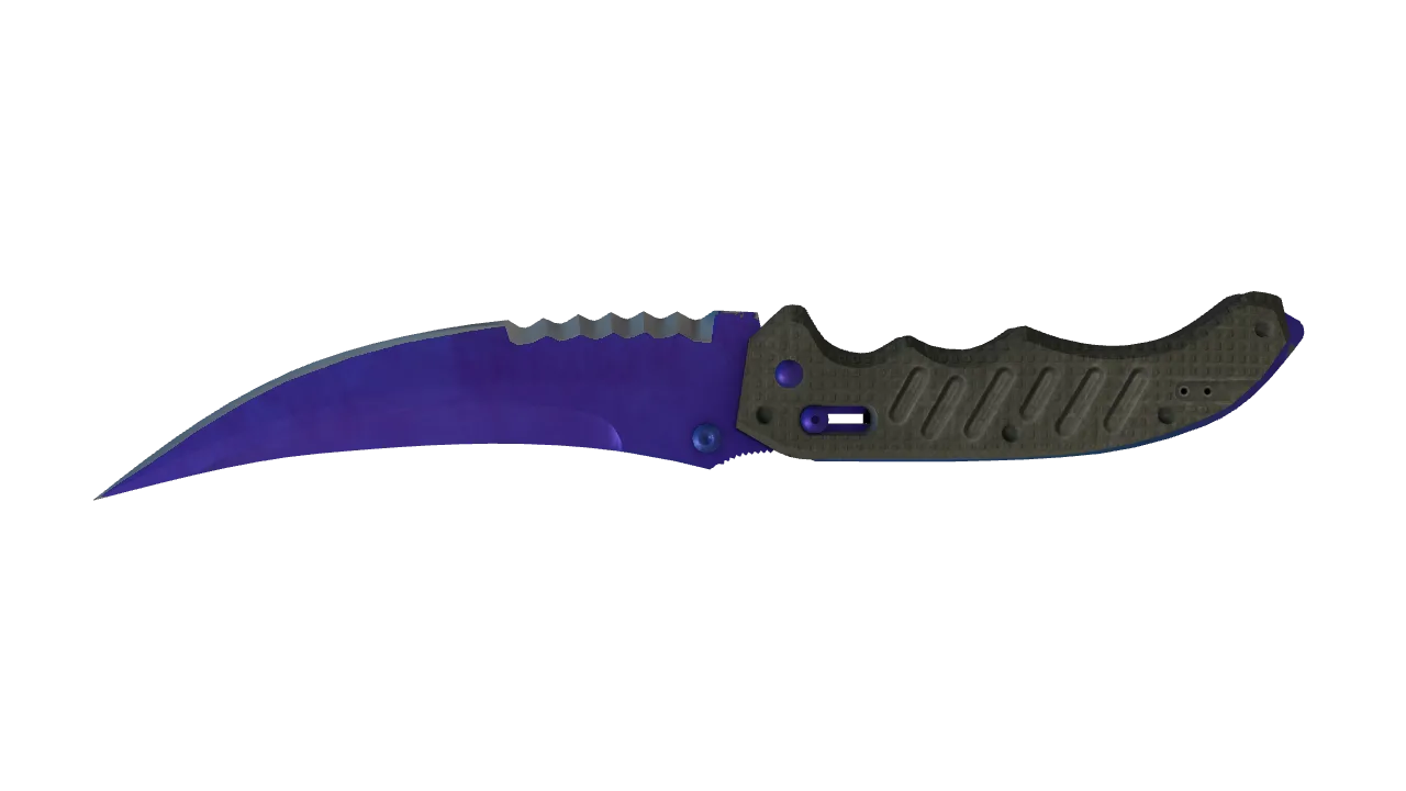 Flip Knife | Doppler (Sapphire) seed #885, back