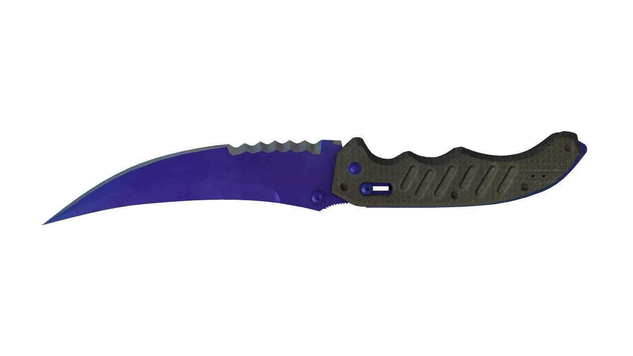 Flip Knife | Doppler (Sapphire) seed #895, back