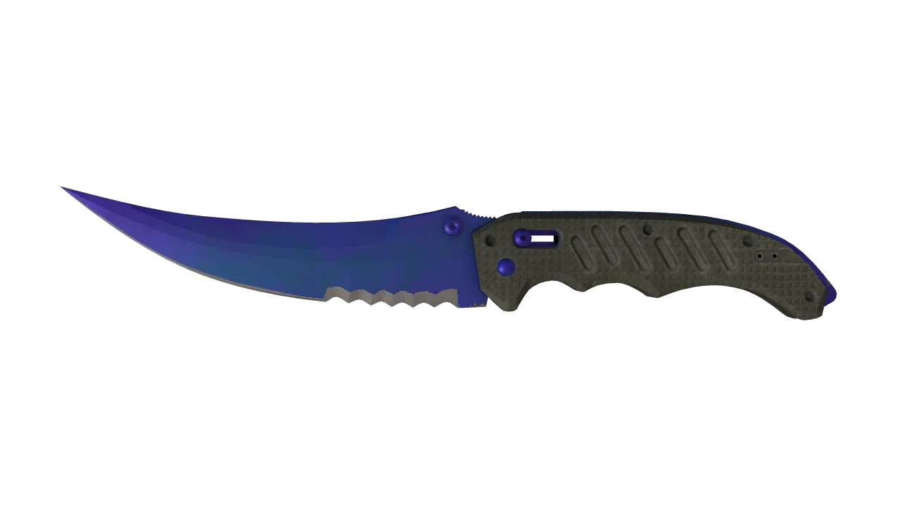Flip Knife | Doppler (Sapphire) seed #899, front