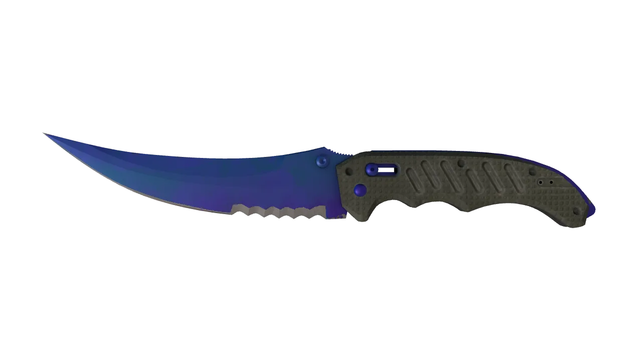 Flip Knife | Doppler (Sapphire) seed #901, front