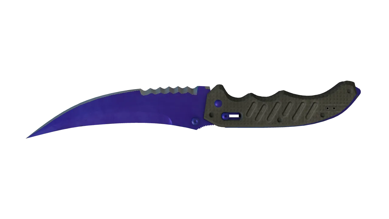 Flip Knife | Doppler (Sapphire) seed #902, back