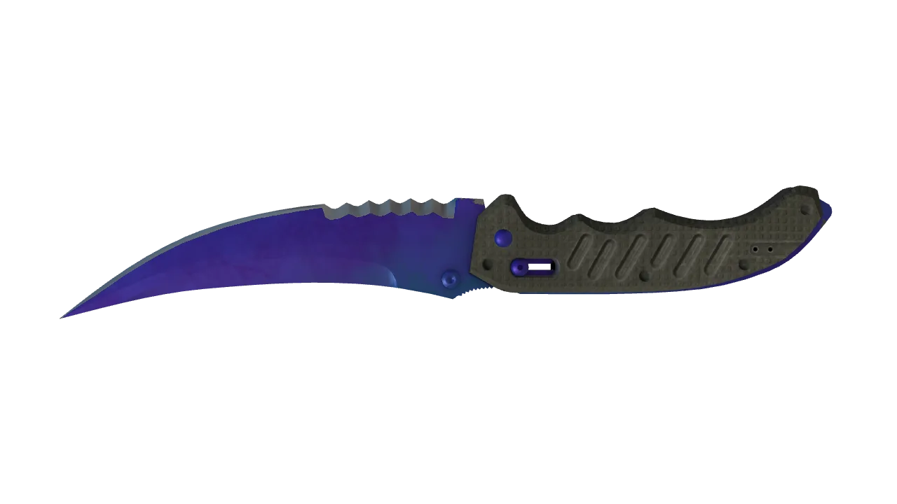 Flip Knife | Doppler (Sapphire) seed #931, back